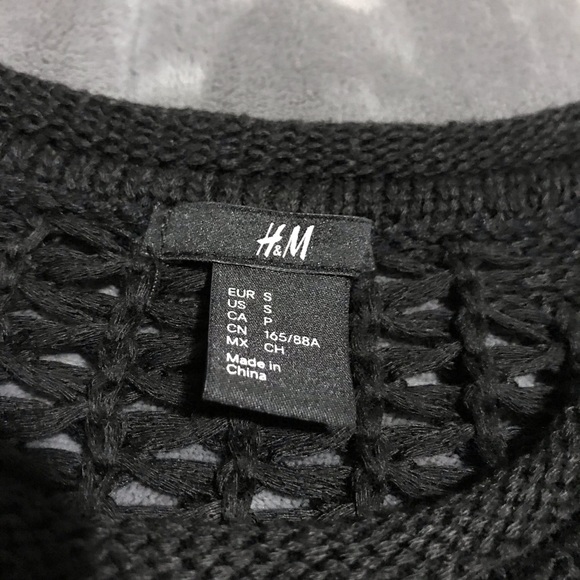 INC H&M Cable Knit Black Sweater - Picture 5 of 6